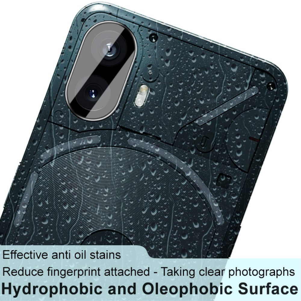 Nothing Phone (2) IMAK Kameralinse Beskyttelsesglas - Gennemsigtig / Sort