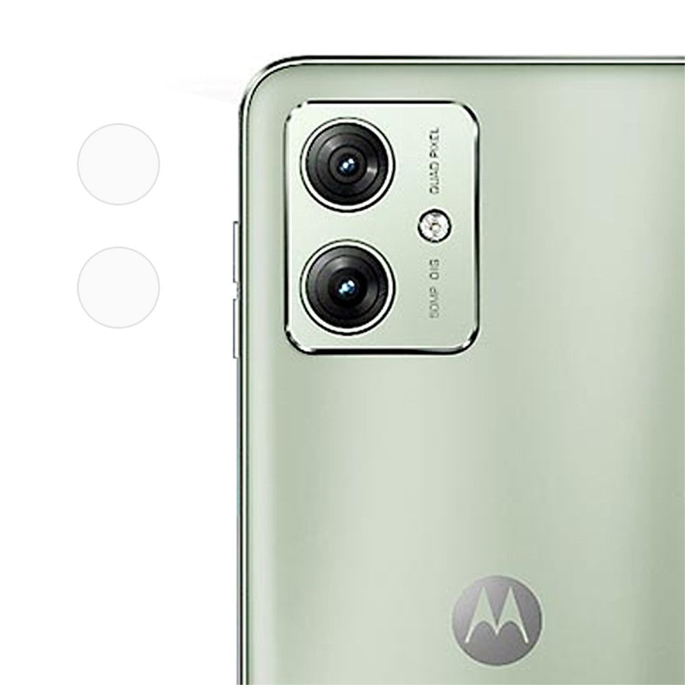 Motorola Moto G54 plastkameralinsebeskytter - Gjennomsiktig