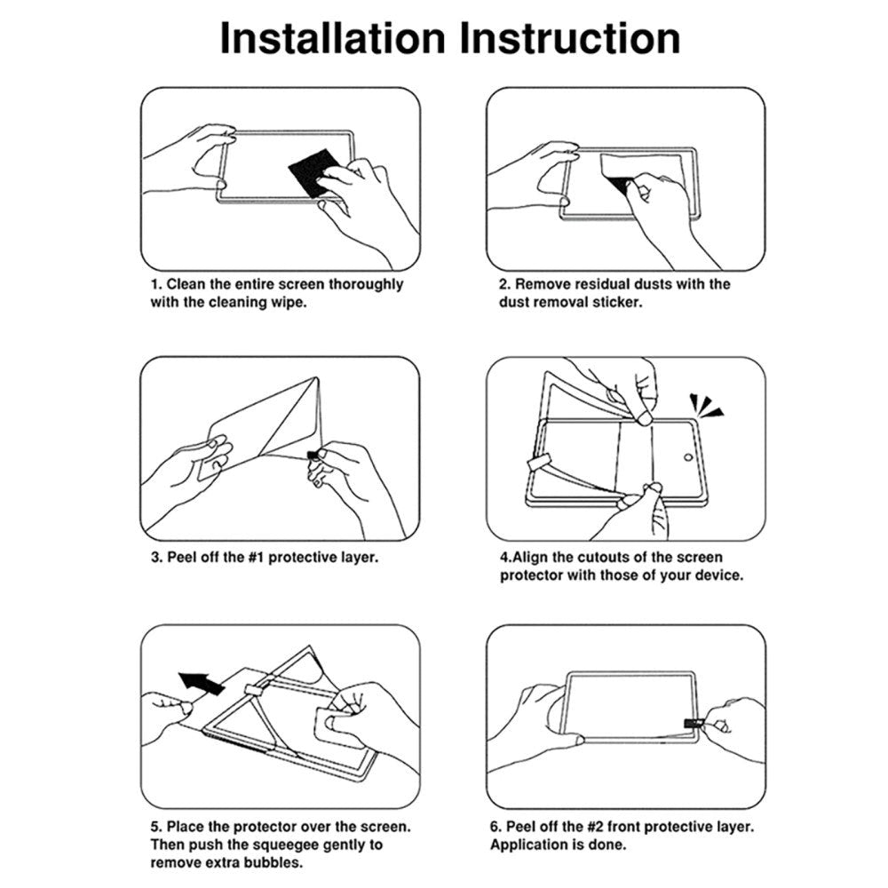iPad 11" (2025) / iPad 10,9" (2024/2022) Papir Texture PET-beskyttelsesfilm m. Privatliv