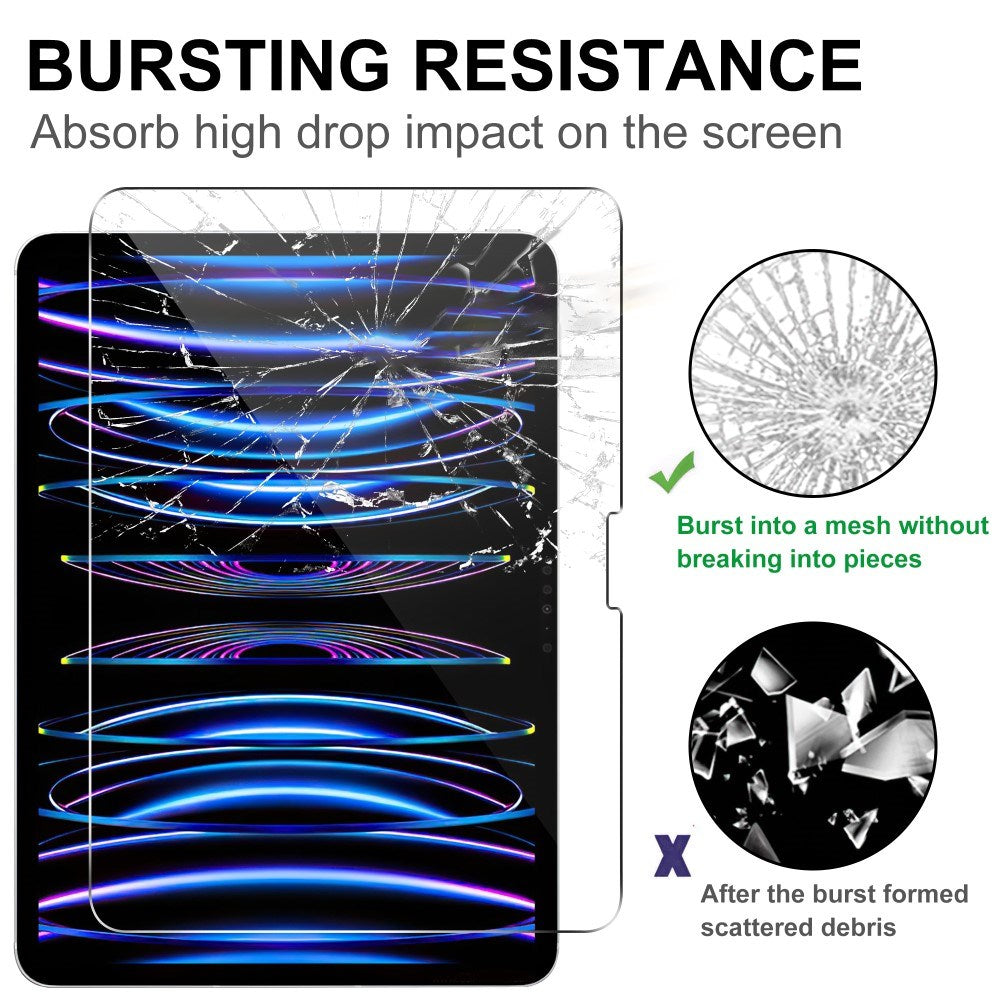 iPad Pro 13" (2024) Arc Edge skjermbeskytter - herdet glass - gjennomsiktig