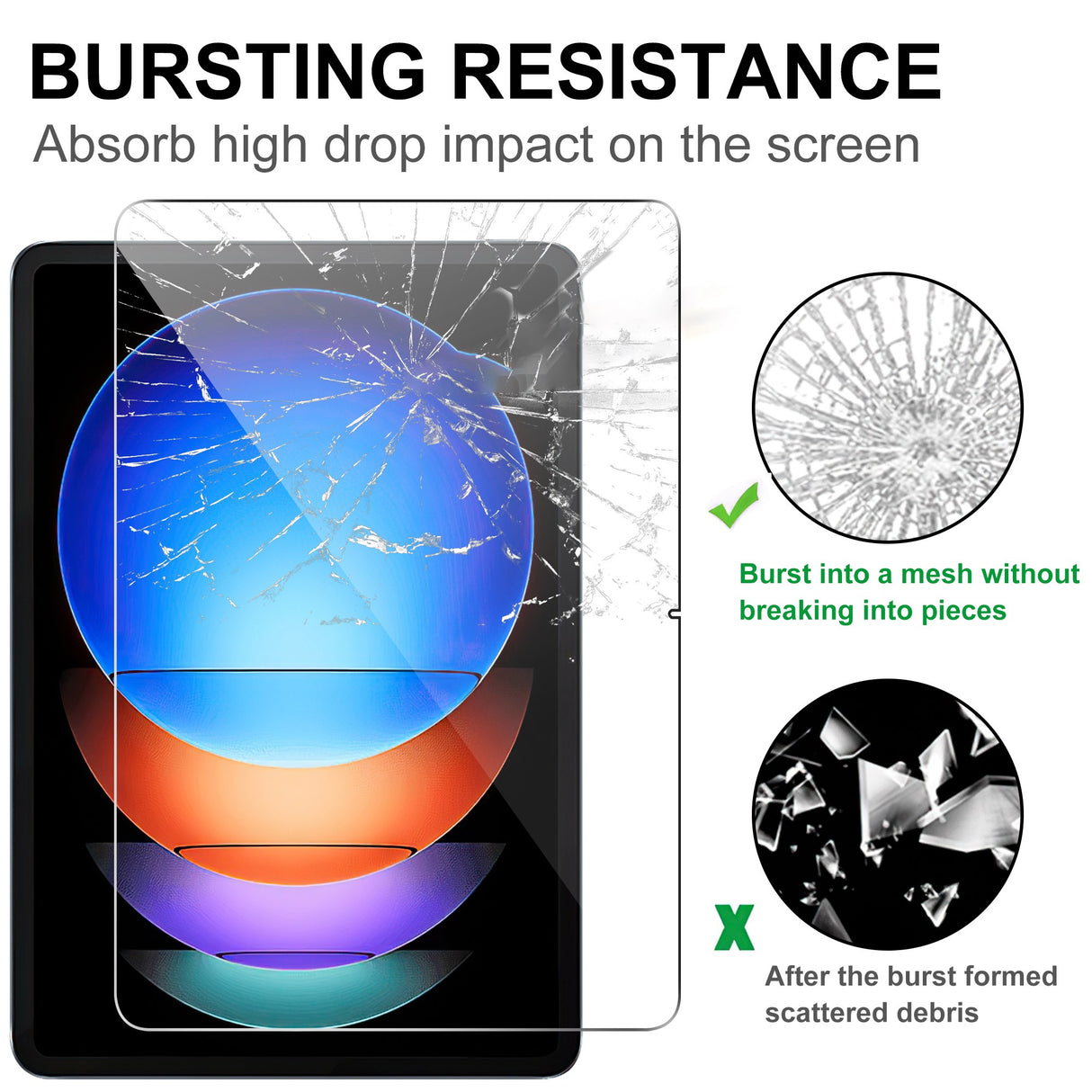 Xiaomi Pad 6S Pro 12.4 - 2.5D skjermbeskytter i herdet glass