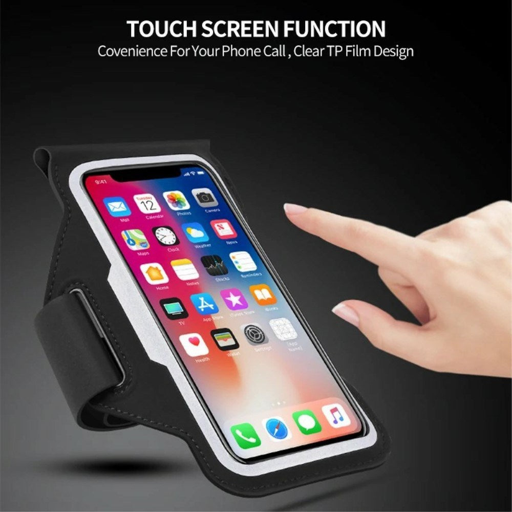 Løpearmbånd for mobil - Lomme og reflekser (maks. mobil: 90 x 170 mm) - Rosa