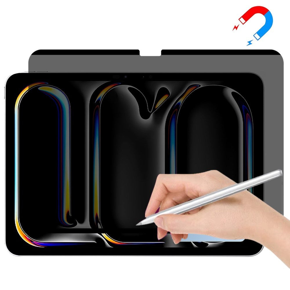 iPad Pro 11" (2025 / 2024) Papir Tekstur PET Magnetisk Beskyttelsesfilm m. Privacy