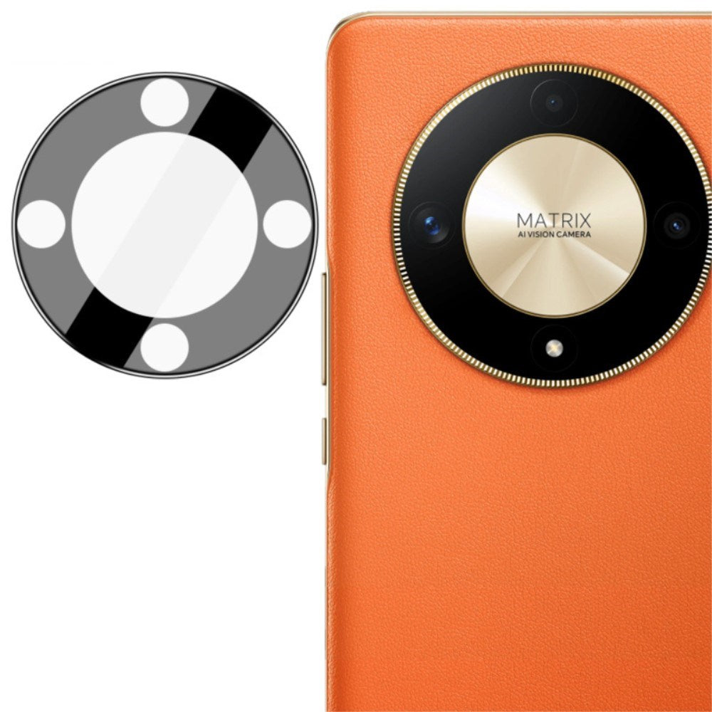 IMAK - Honor Magic6 Lite (5G) - Herdet kameralinsebeskytterglass - svart