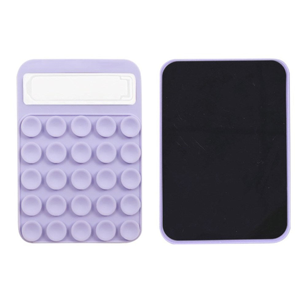 Magnetisk Silikone Sugekop - Kickstand - Lilla