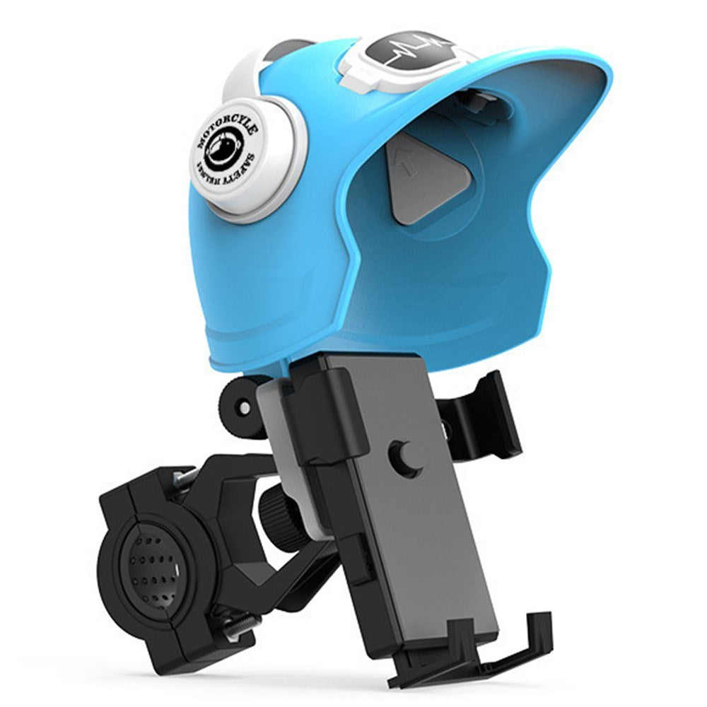 Mobilholder - Motorcykel / Cykel m. Hjelm - Blå
