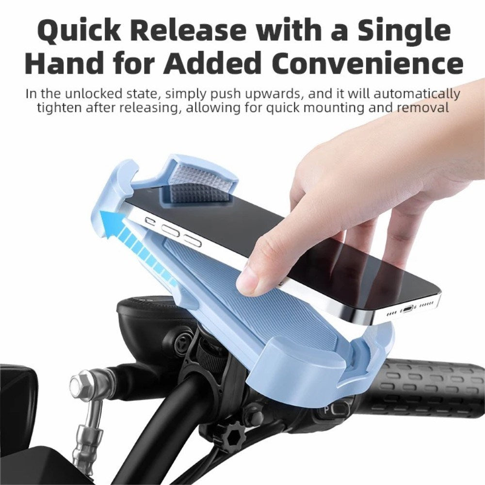 Mobilholder til Cykelstyr (Maks. Mobil: 170mm) - Sort