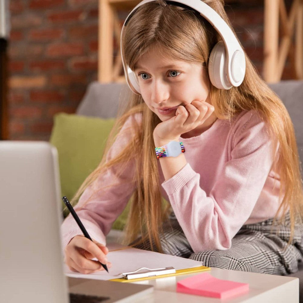 AirTag flettet stoffrem - rød