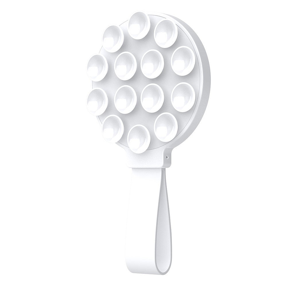 Silikon sugekopp mobilholder m. Stropp - MagSafe-kompatibel - Hvit