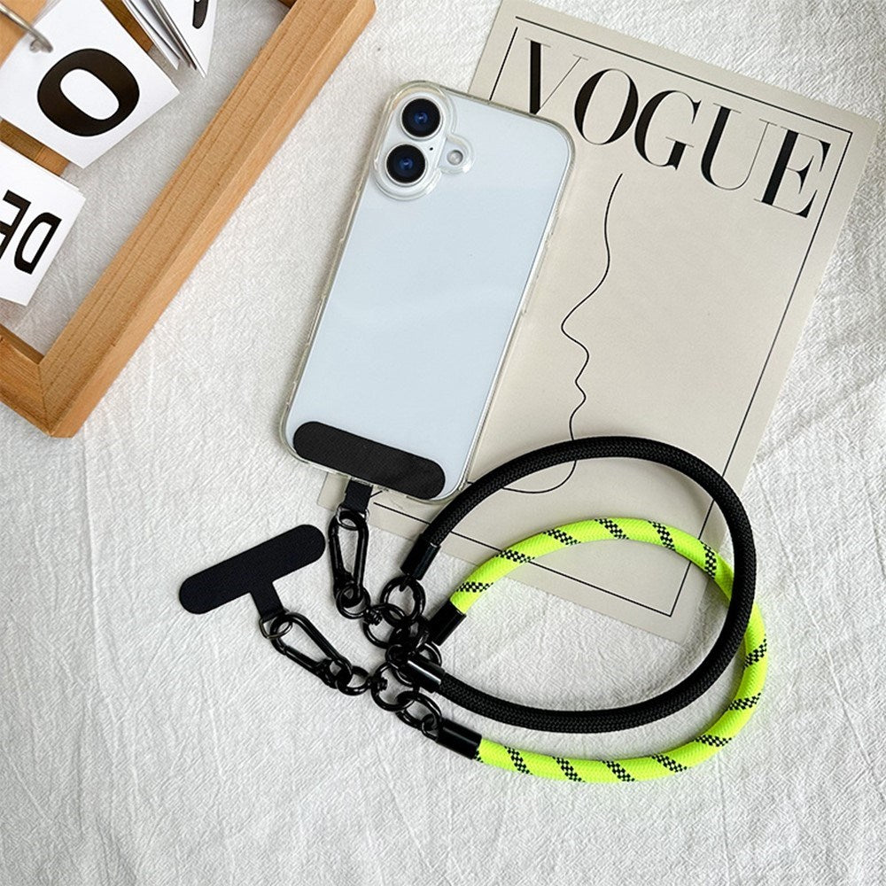 Flettet Polyester Håndledsstrop inkl. Indlægningsplade - 30cm - Mix