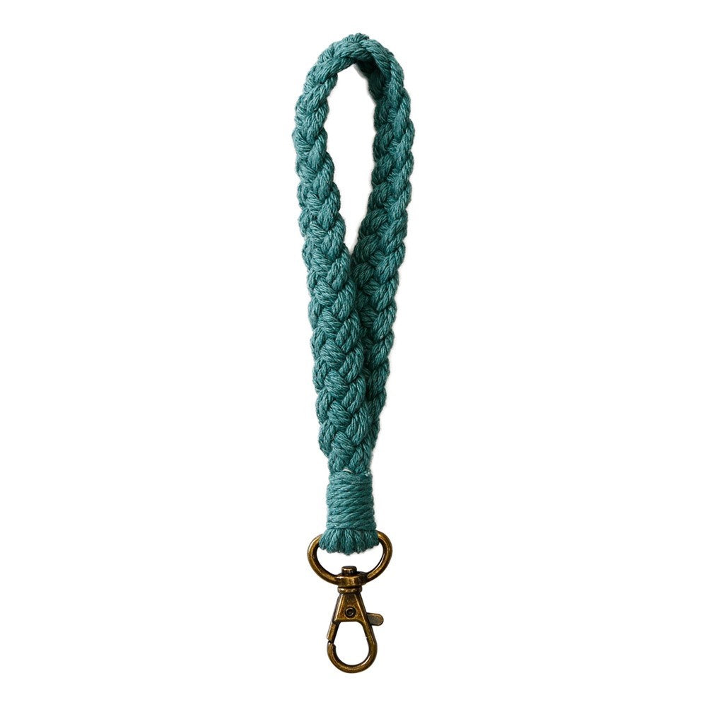Nøglesnor / Håndledsstrop - 18cm - Tekstil - Blå