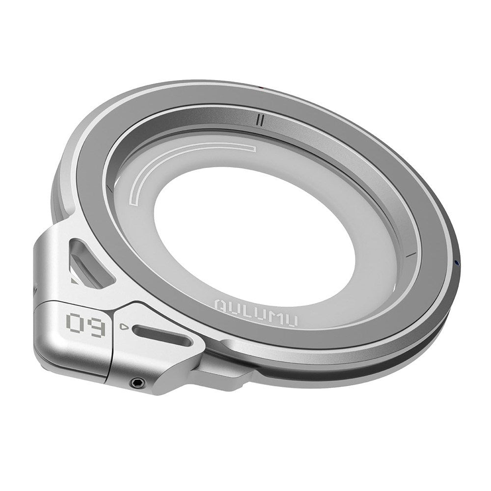 AULUMU Magnetisk Ring med Dobbeltfunktion - Fingergrip / Mobilstander - Sølv