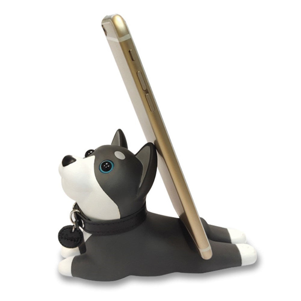 Mobilholder for bord - hund - svart