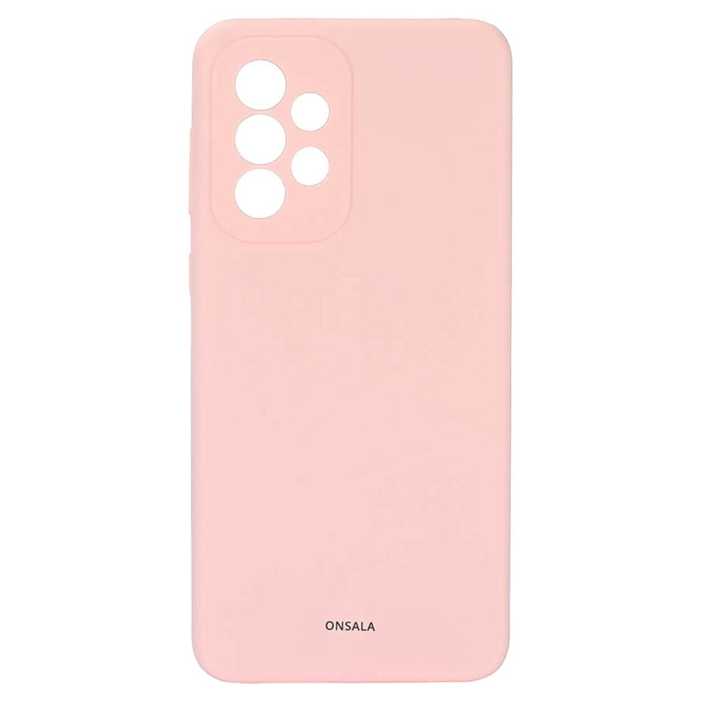 Samsung Galaxy A33 (5G) GEAR Onsala Collection Liquid Silikone Bagside Cover - Chalk Pink