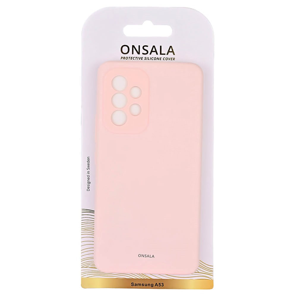 Samsung Galaxy A53 (5G) Onsala Collection Liquid Silikone Bagside Cover - Chalk Pink