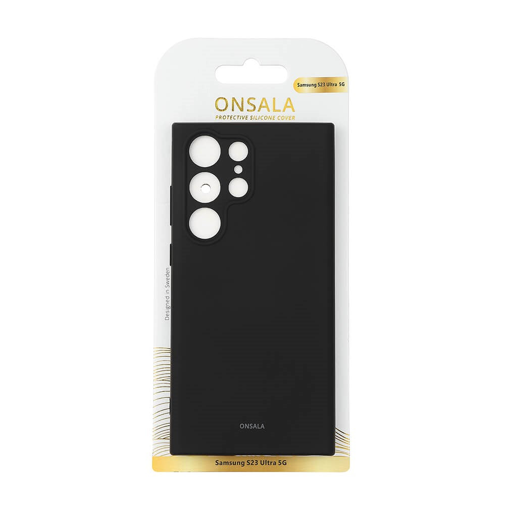 Samsung Galaxy S23 Ultra Onsala Silikone Bagside Cover - Black
