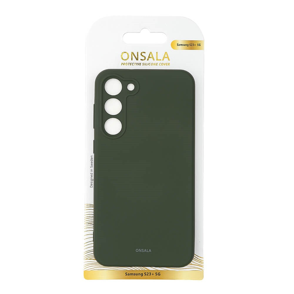 Samsung Galaxy S23+ (Plus) GEAR Onsala Silikon Bakdeksel - Mørkegrønn
