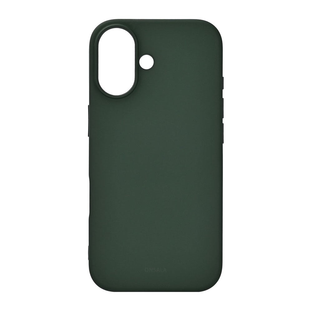 Onsala iPhone 17 Silikone Bagside Cover - Olive Green