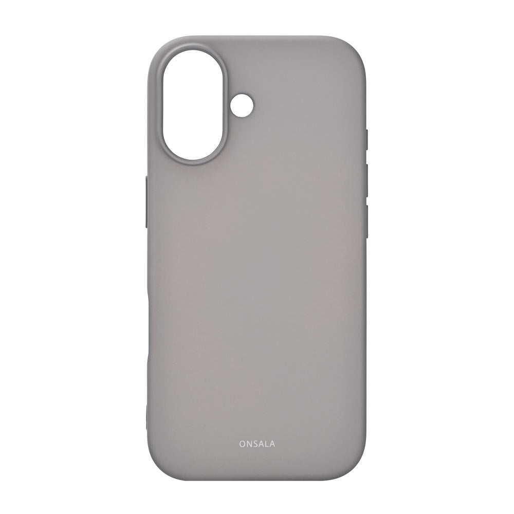 Onsala iPhone 17 Silikone Bagside Cover - Concrete