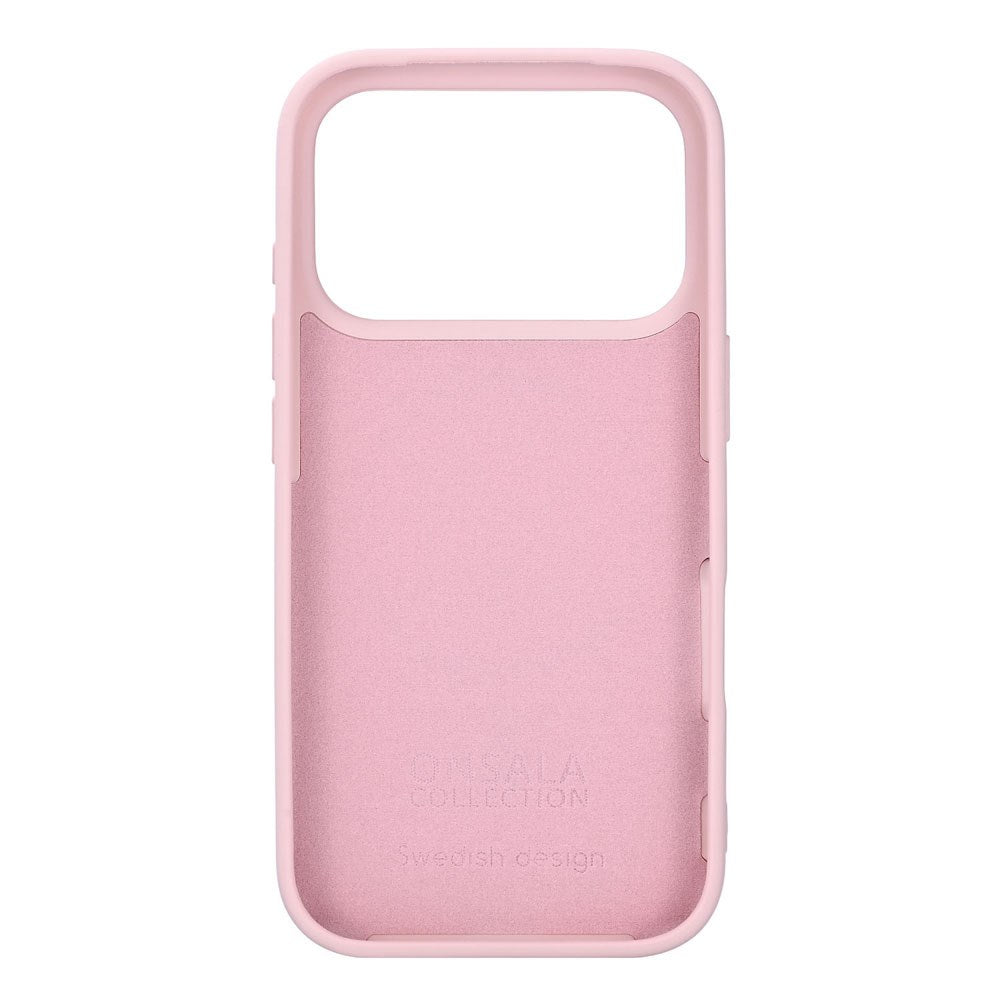 Onsala iPhone 17 Pro Silikone Bagside Cover - Chalk Pink
