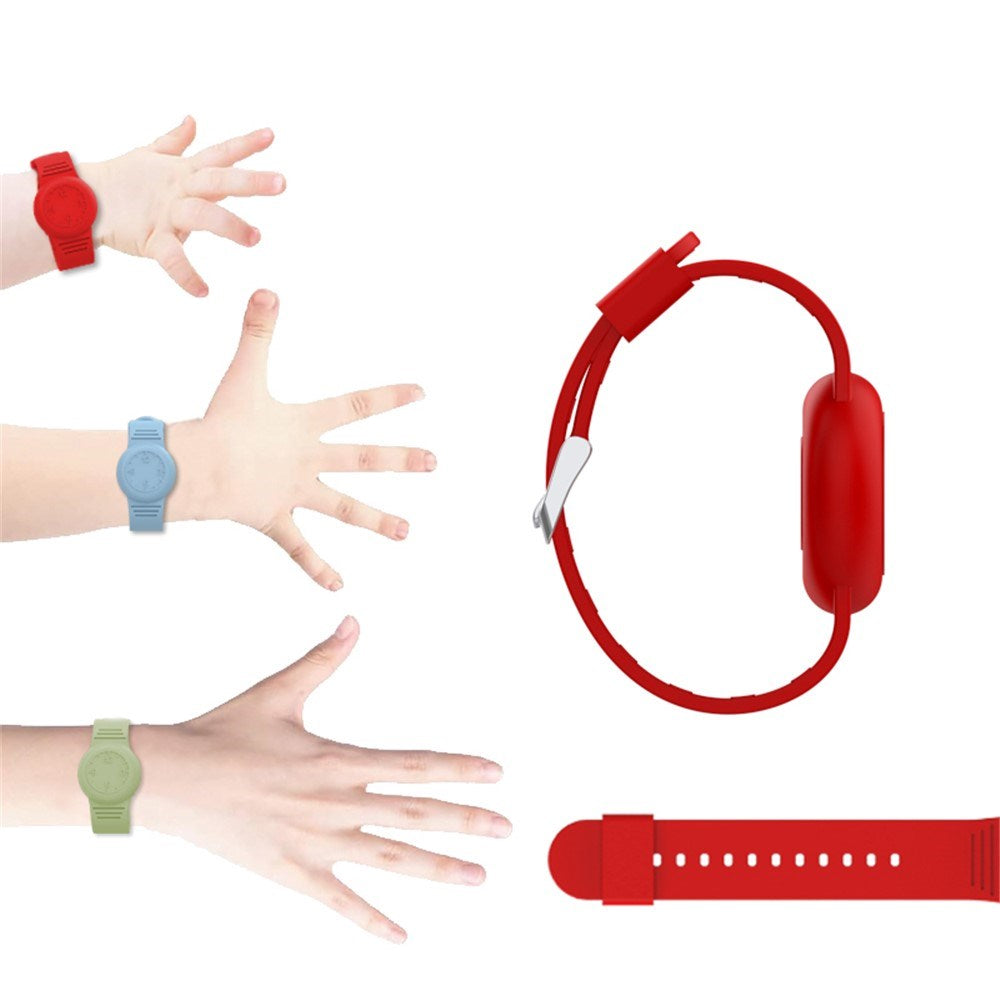 Apple AirTag Juserbar Silikonerem - Selvlysende Blå