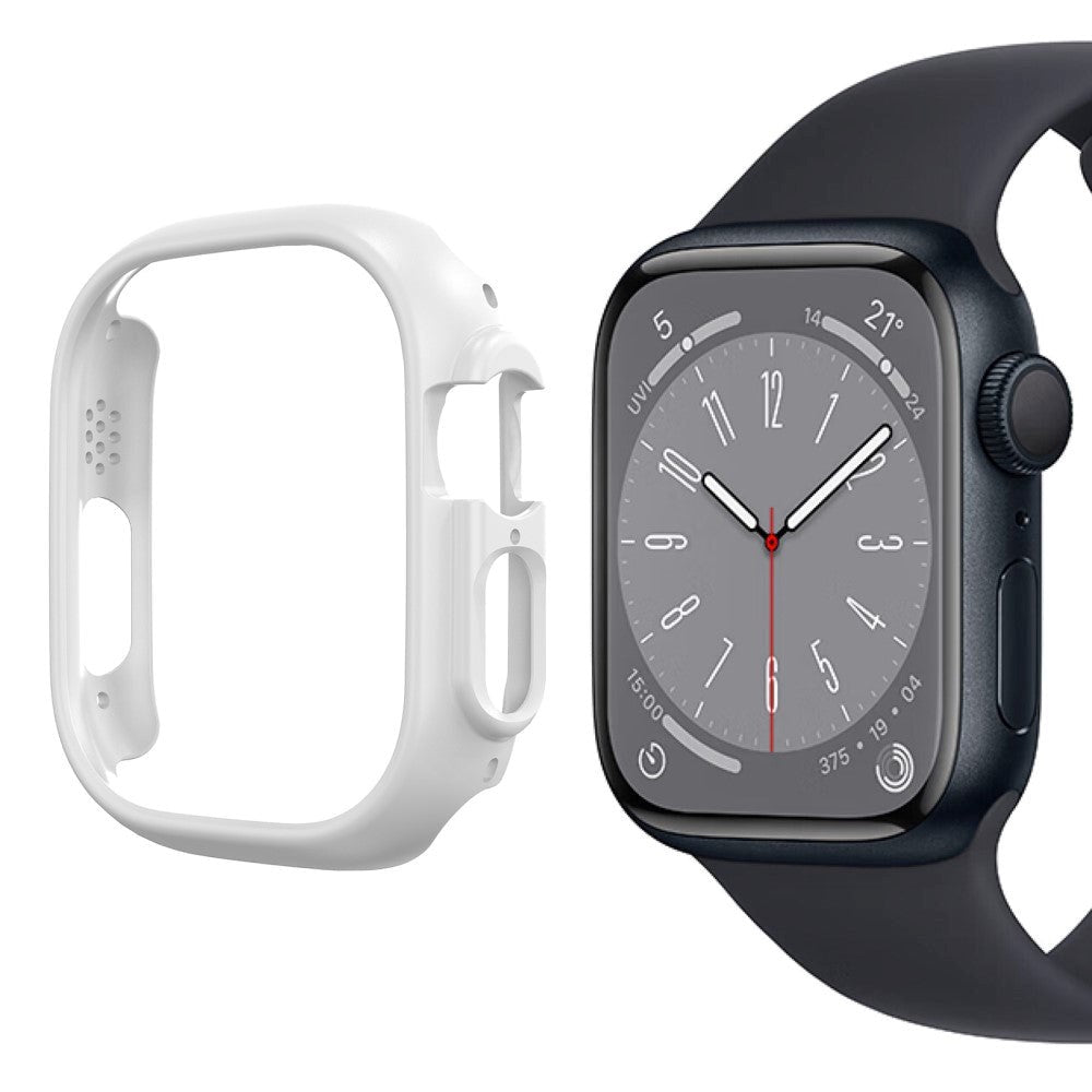 Apple Watch 9/8/7 (45 mm) etui i hardplast - hvit