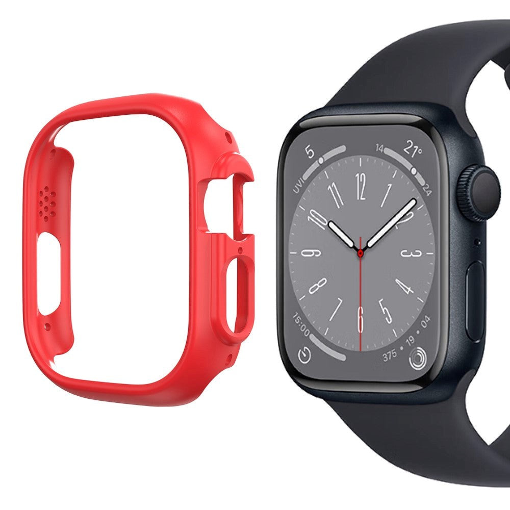 Apple Watch 9/8/7 (45 mm) etui i hardplast - rød
