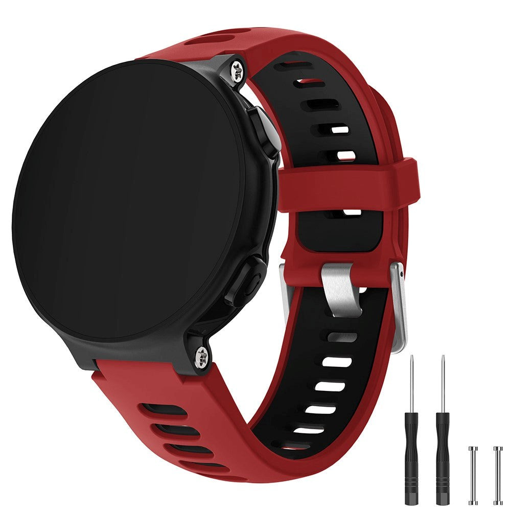 Universal Garmin Forerunner interlaced stropp rød / svart