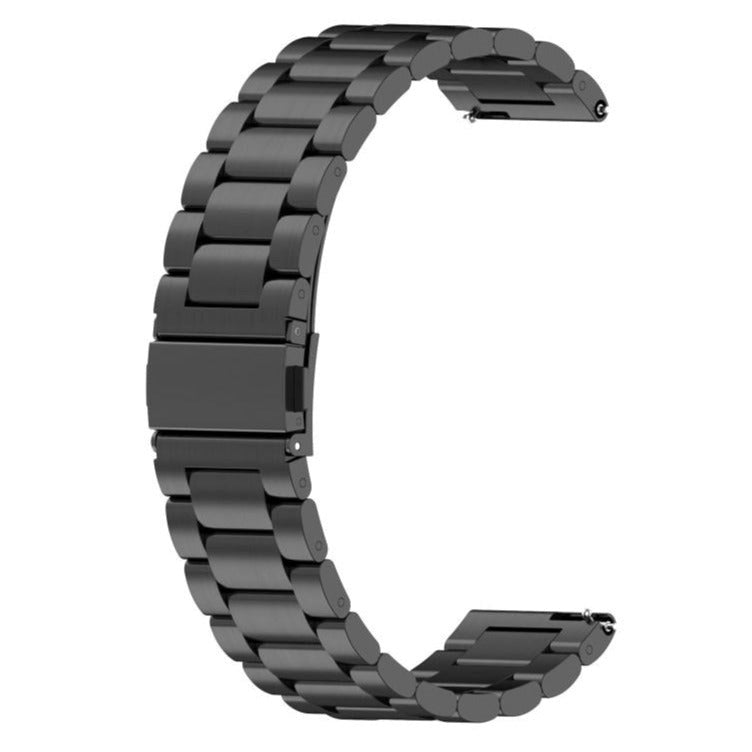 Rem for Smartwatch - Rustfritt stål (22mm) - Svart