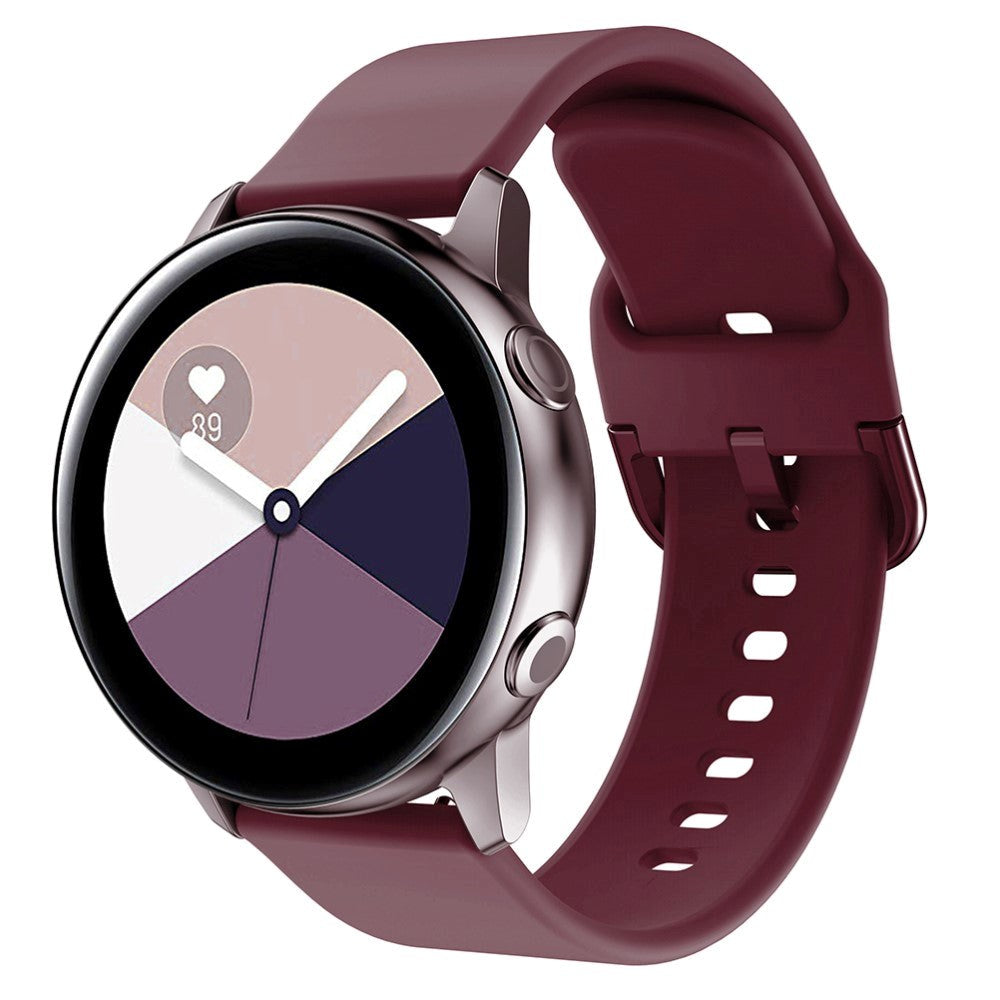 Smartwatch silikonrem (20mm) - Bordeaux