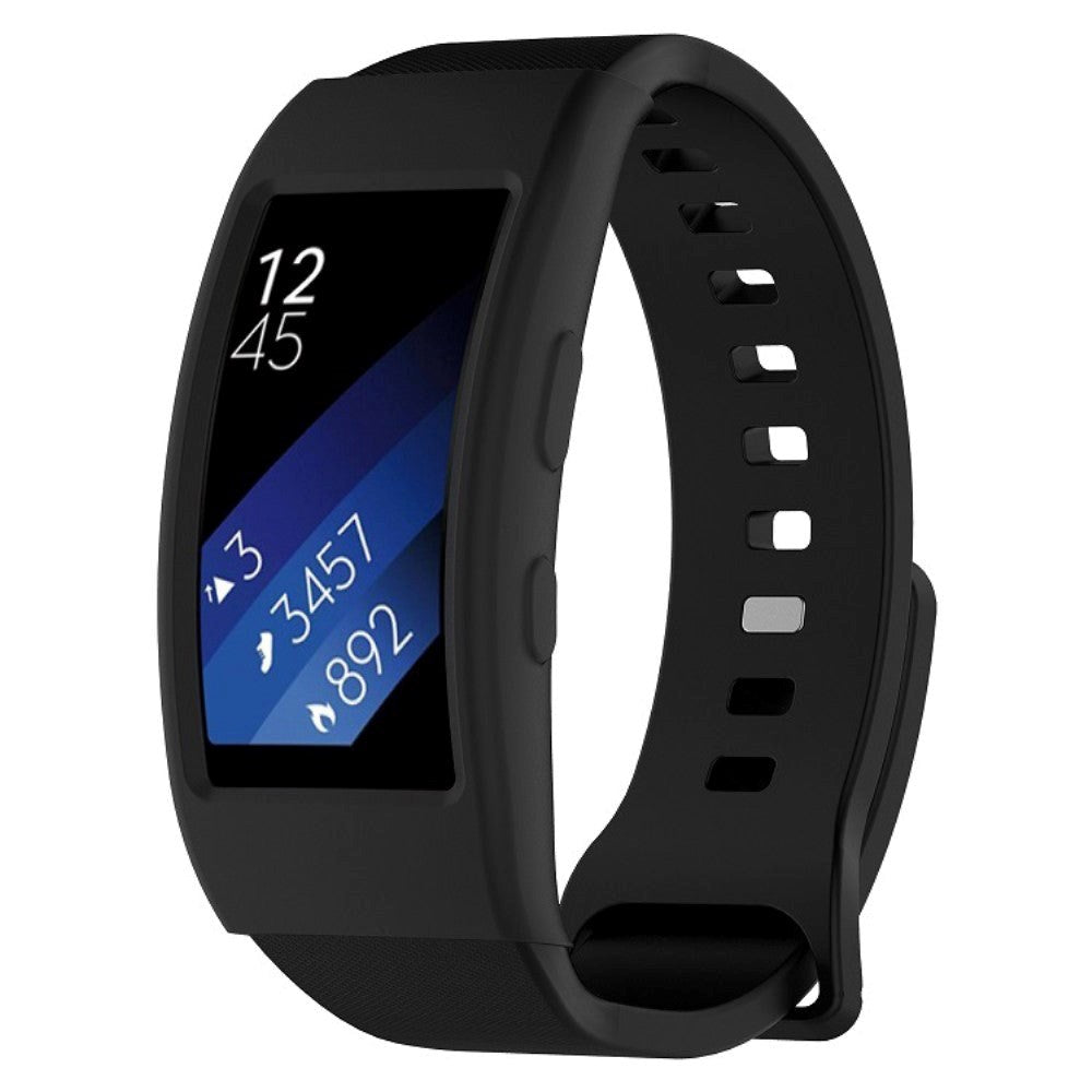 Samsung Gear Fit2 Pro silikondeksel - svart