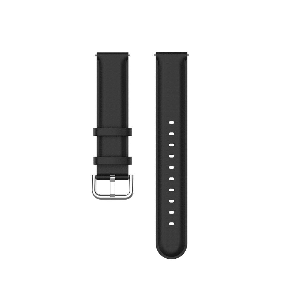 Universal Smartwatch lærreim (22 mm) - Matt svart