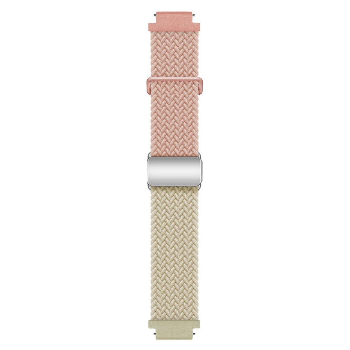 EIDERWOOD Universal 18mm Woven Smartwatch Rem - Lyserød / Beige