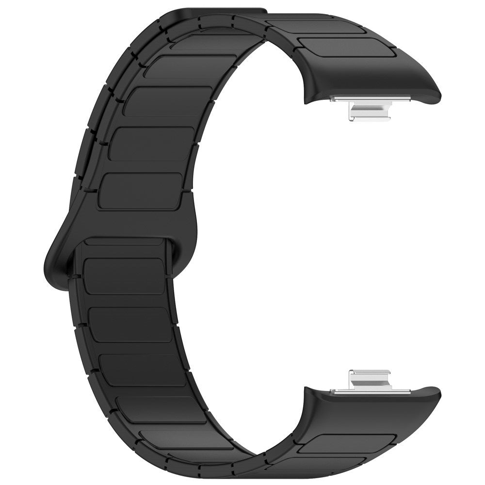 Xiaomi Smart Band 10 Pro / 9 Pro / 8 Pro Tofarvet Fleksibelt Plast Rem - Magnetisk - Sort