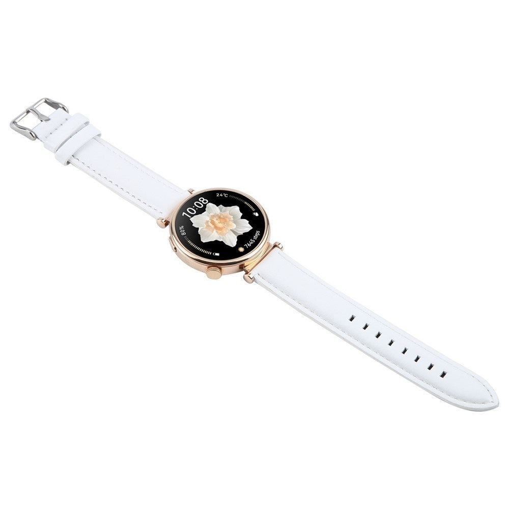 EIDERWOOD Garmin Lily 2 Active / Lily 2 Ægte Læder Urrem - Hvid