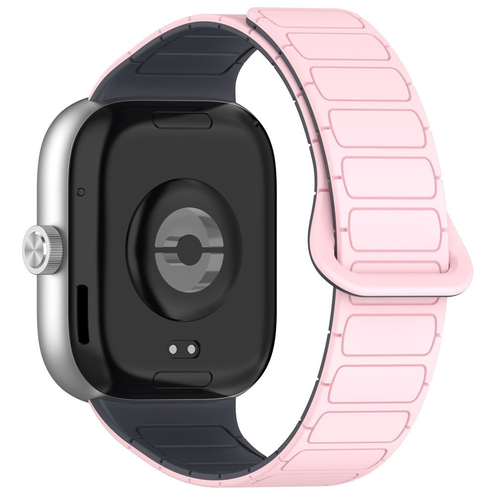 Xiaomi Redmi Watch 5 EIDERWOOD Tofarvet Silikone Urrem - Lyserød / Mørkegrå