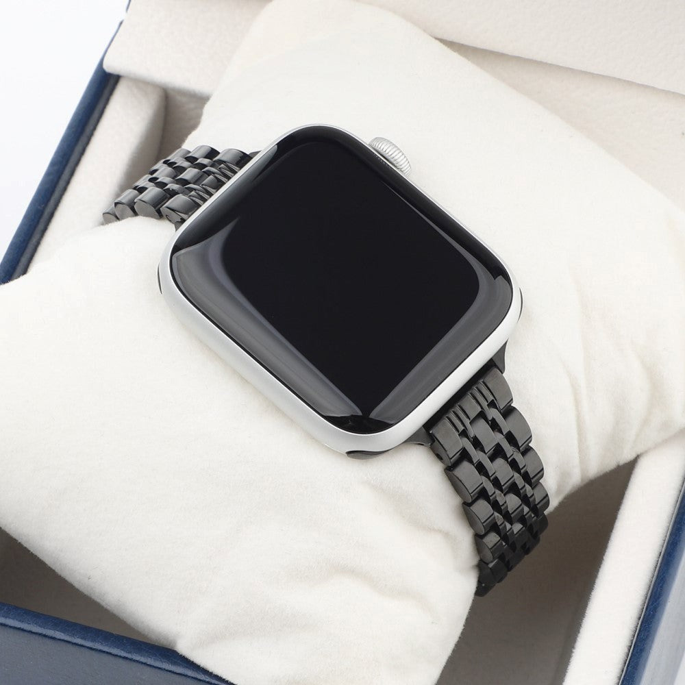 Apple Watch (38/40/SE/41/42 mm) klokkerem i rustfritt stål - svart