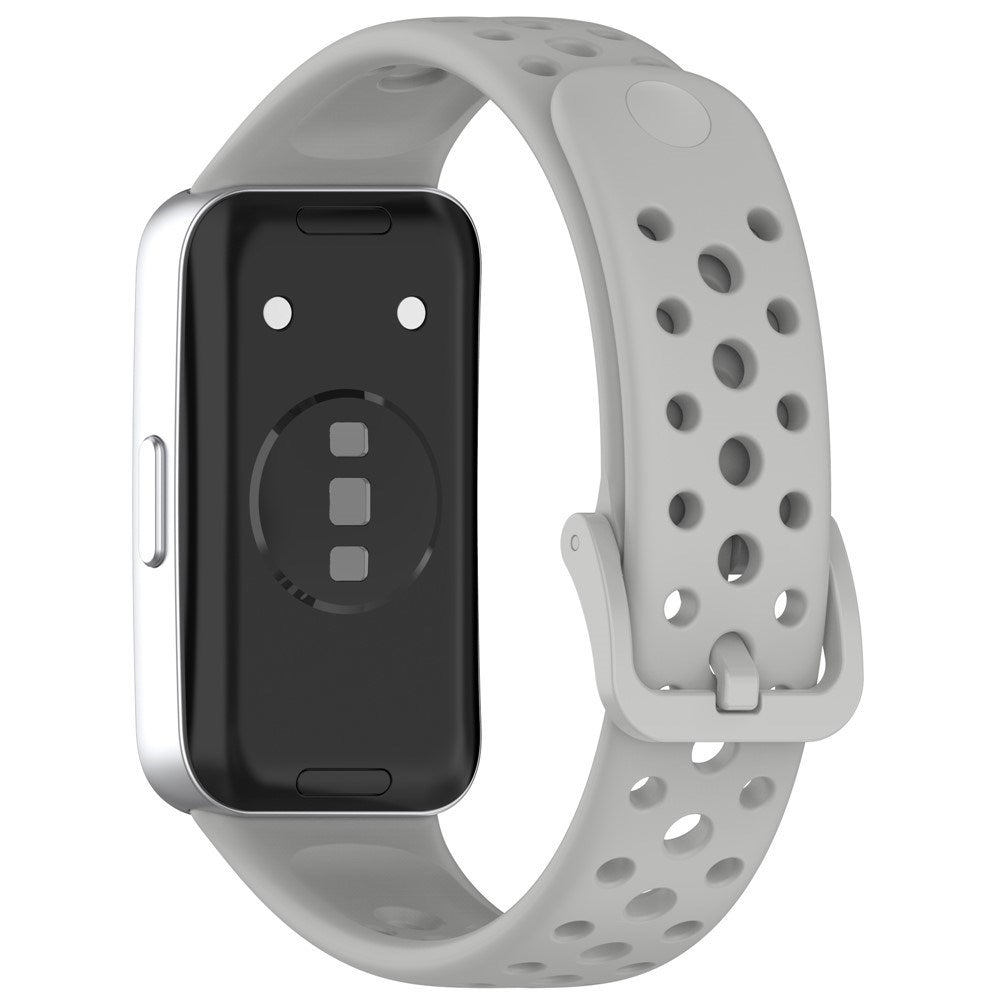 EIDERWOOD Huawei Band 10 / 9 / 8 Silikone Rem - Grå
