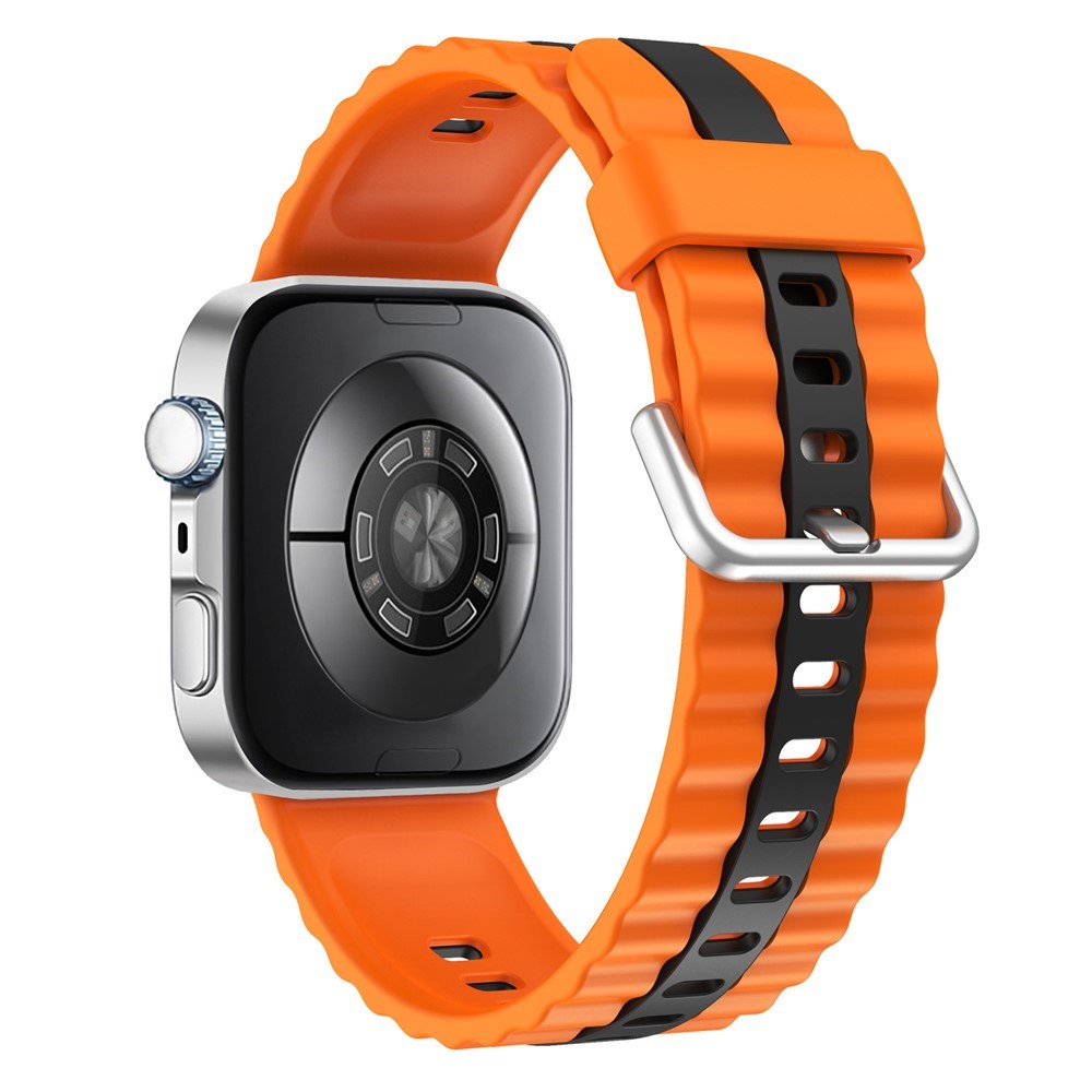 Huawei Watch Fit 4 Pro / 4 / 3 EIDERWOOD Tofarvet Silikone Smartwatch Rem - Orange / Sort