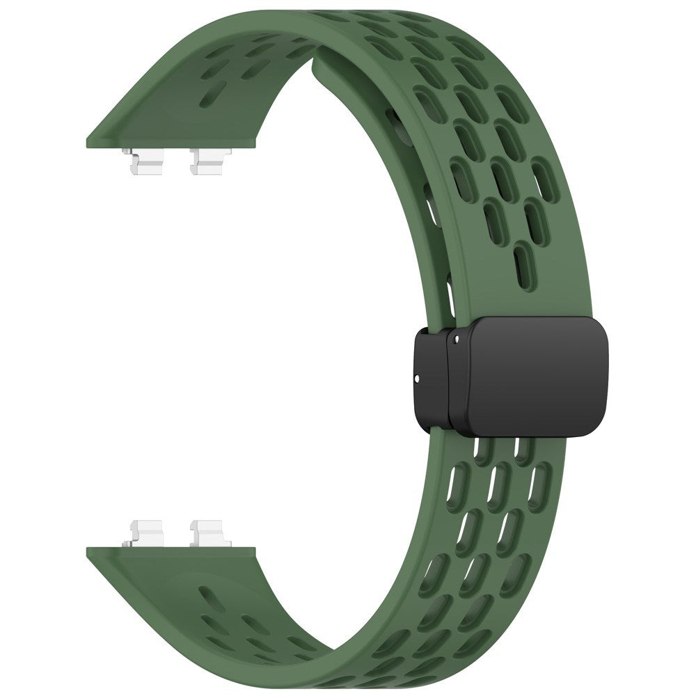 Huawei Band 11 / 11 Pro EIDERWOOD Hullet Silikonerem - Grøn