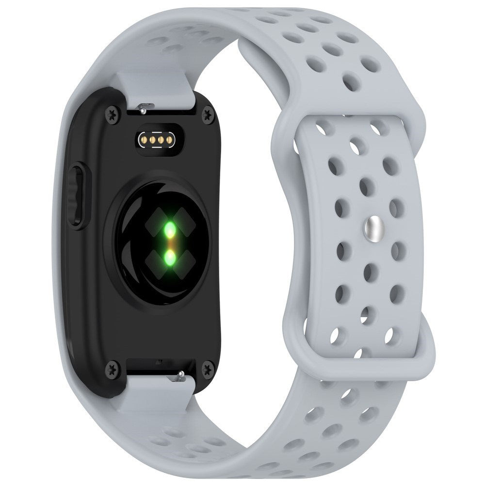 EIDERWOOD Garmin CIRQA Smart Band Silikone Urrem med Ventilationshuller - Lysegrå