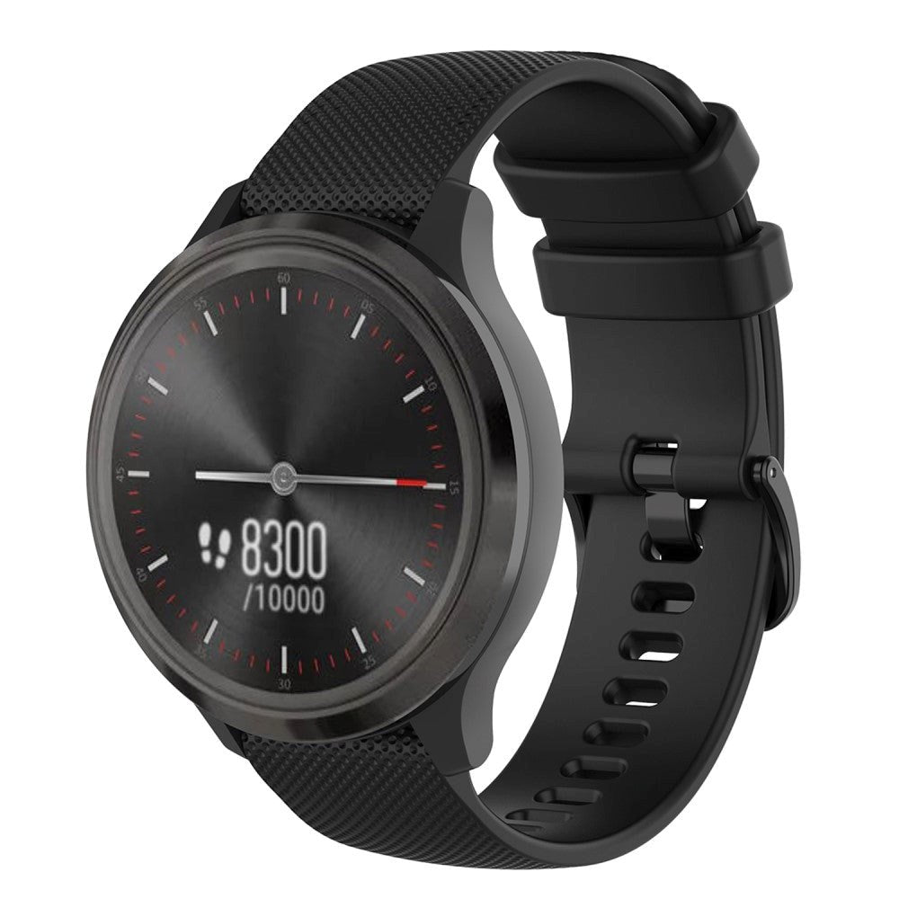 Smartwatch Universal Silikonstropp (20mm) - Svart