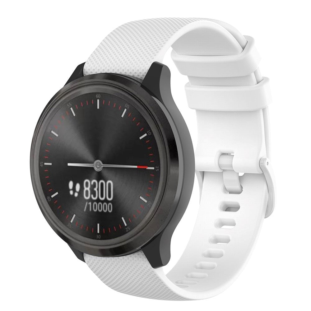 Smartwatch Universal Silikonstropp (20mm) - Hvit