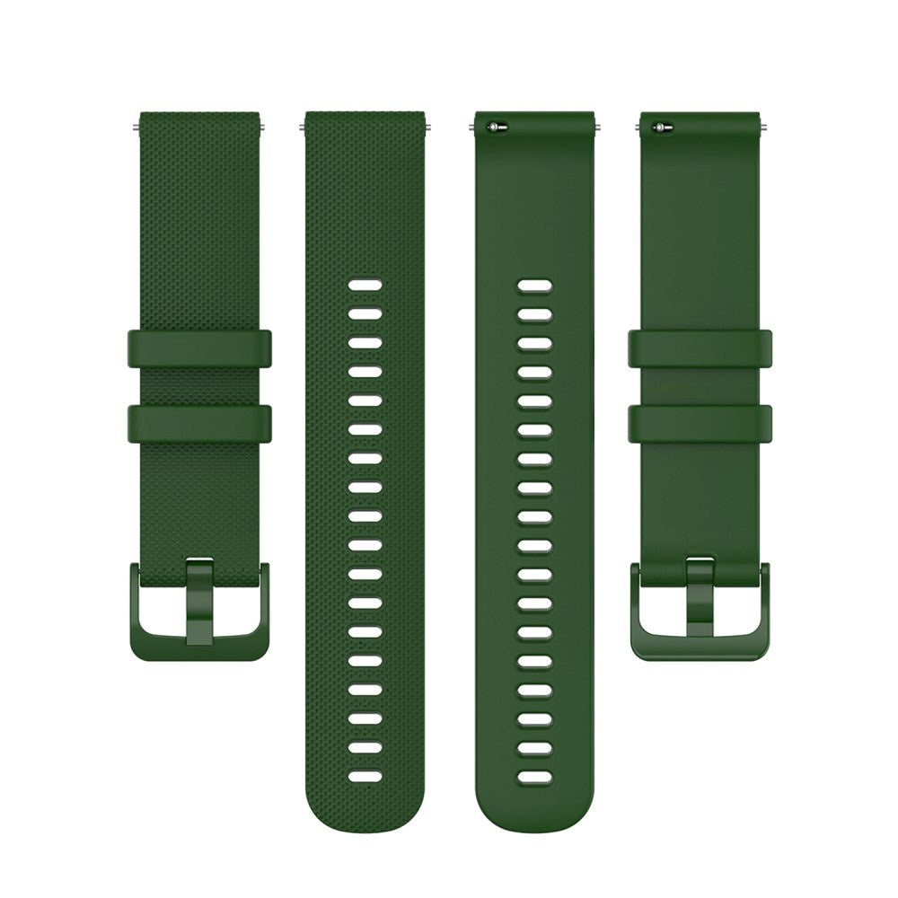 Smartwatch Universal Silikone Rem (20mm) - Militær Grøn