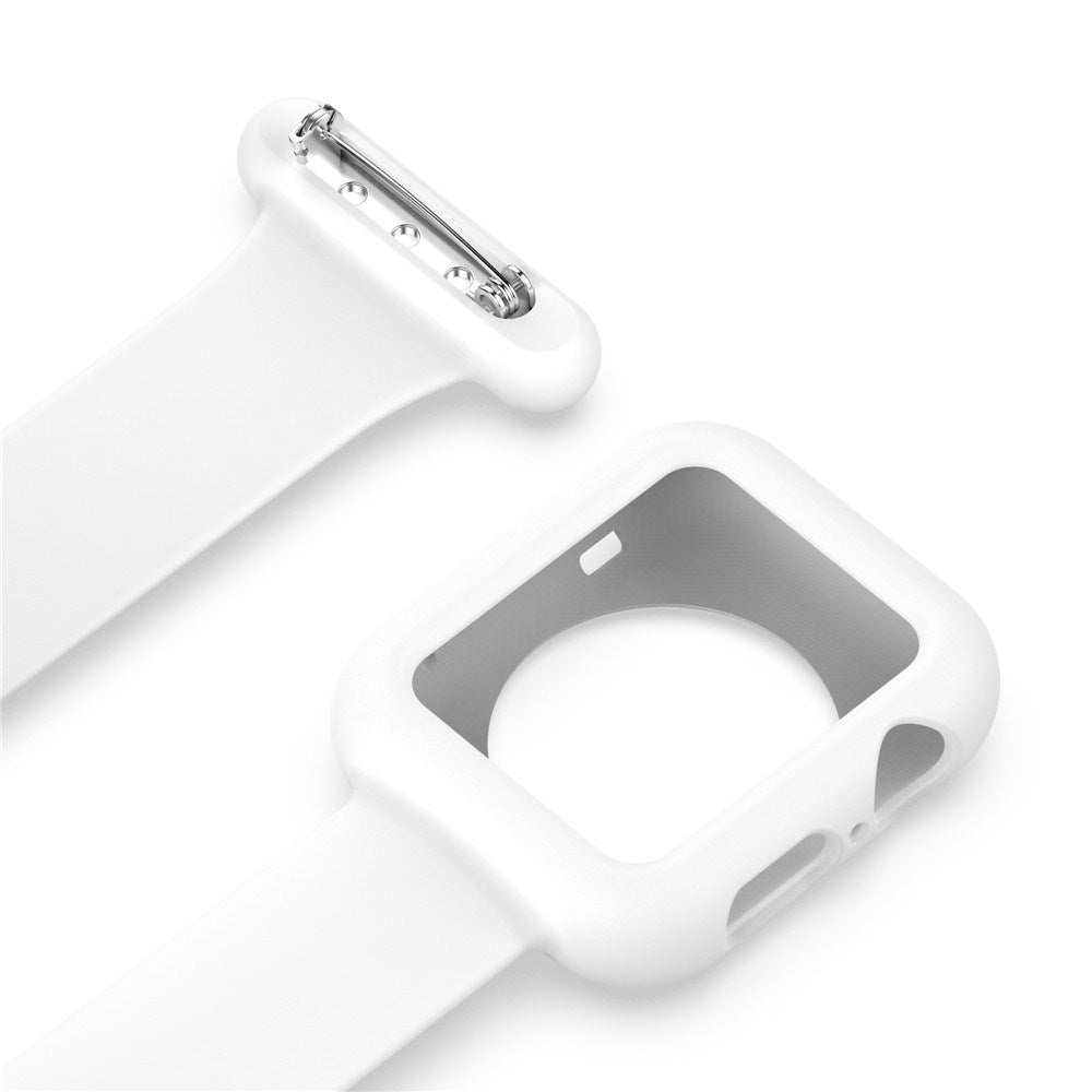 Apple Watch (38/40/SE/41/42mm) Silikone Sygepleje Urrem - Hvid