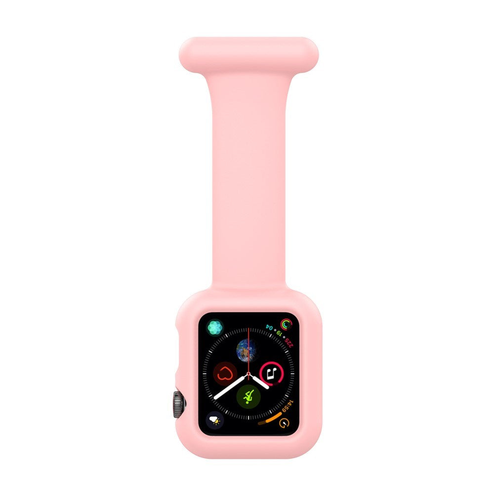 Apple Watch (38/40/SE/41/42mm) Silikone Sygepleje Urrem - Pink
