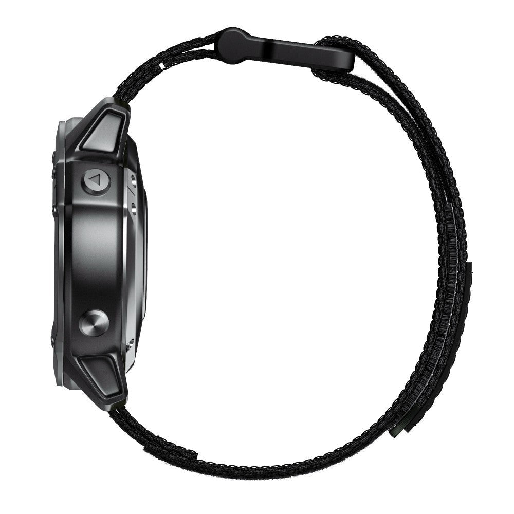 Universal Garmin 22mm Nylon Rem m. Velcro - Sort