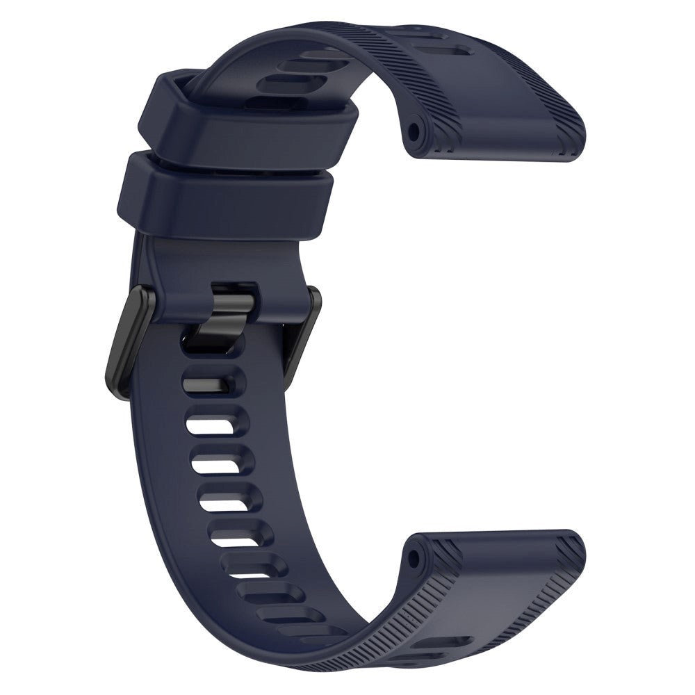 Garmin stropp 22 mm silikonrillet - mørkeblå