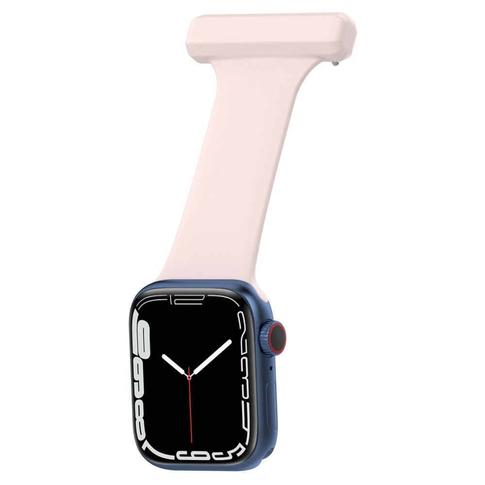 Apple Watch (38/40/SE/41/42 mm) Silikon pleieklokkerem - rosa