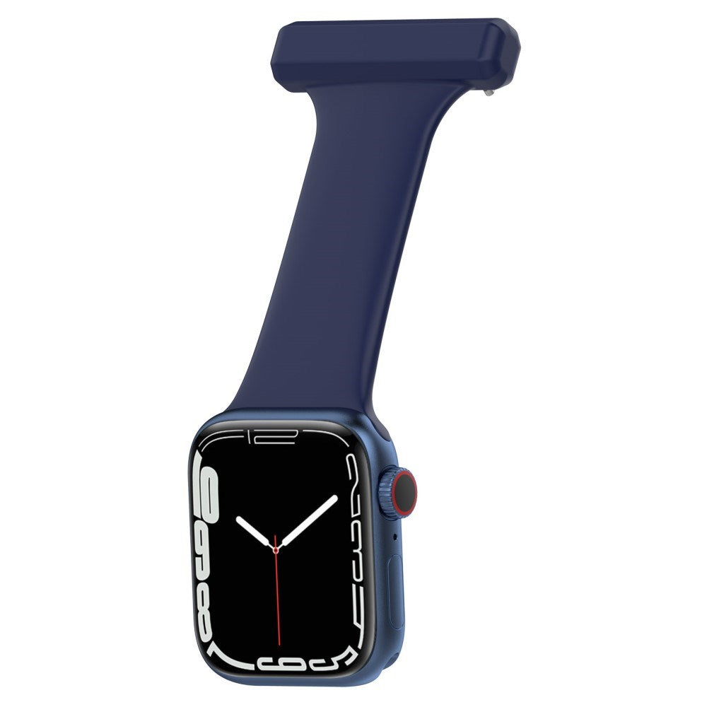 Apple Watch (38/40/SE/41/42 mm) Silikon pleieklokkerem - blå